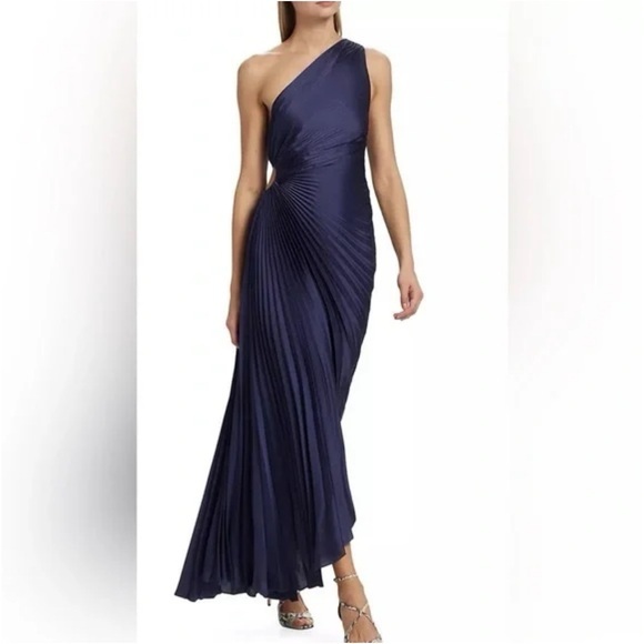 REVOLVE Dresses & Skirts - NWT House of Harlow Royal Blue One-Shoulder O-Ring Pleated Gown Large
